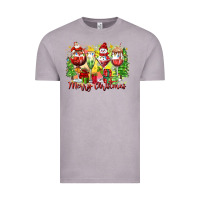 Vintage Zinc merry christmas wine glasses Vintage Tee - Zillion Design Studio