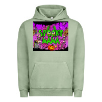 Pigment Oil Green spooky mama tumbler Urban Hoodie - BundleAndBundleShop