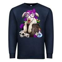 Navy funny halloween lamb Premium Sweatshirt - Jasminsmagicworld