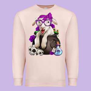 Funny Halloween Lamb Premium Sweatshirt Designed By Jasminsmagicworld