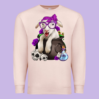 Funny Halloween Lamb Premium Sweatshirt Designed By Jasminsmagicworld