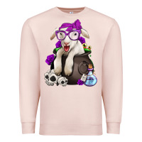 Pale Pink funny halloween lamb Premium Sweatshirt - Jasminsmagicworld