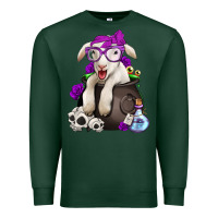 Sports Green funny halloween lamb Premium Sweatshirt - Jasminsmagicworld