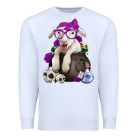 White funny halloween lamb Premium Sweatshirt - Jasminsmagicworld