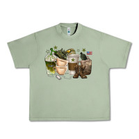 Oil Green coffee cups army Urban Heavy Tee - texasbilliewilder