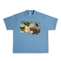 Pebble Blue coffee cups army Urban Heavy Tee - texasbilliewilder