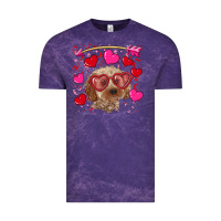 Cloud Purple Valentine's day cockapoo Vintage Tee - RanaPortraitStore
