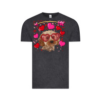 Vintage Black Valentine's day cockapoo Vintage Tee - RanaPortraitStore