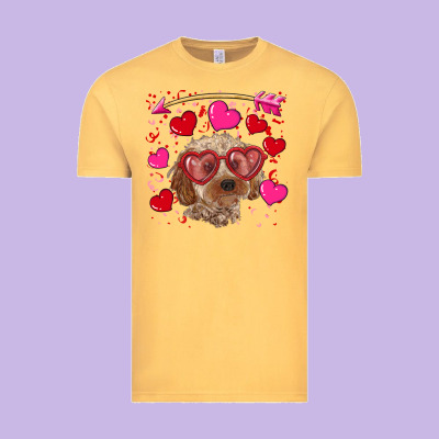 Vintage Tee Valentine's day cockapoo