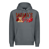 Rock mamas boy with leopard Premium Hoodie - NancyCooperArtShop
