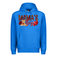 True Royal mamas boy with leopard Premium Hoodie - NancyCooperArtShop