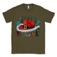 Army Green happy yeehawliday Classic Tee - CowhideDigitalArt