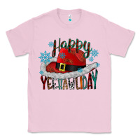 Bubblegum Pink happy yeehawliday Classic Tee - CowhideDigitalArt