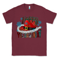 Burgundy happy yeehawliday Classic Tee - CowhideDigitalArt