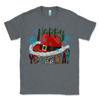 Charcoal Heather happy yeehawliday Classic Tee - CowhideDigitalArt