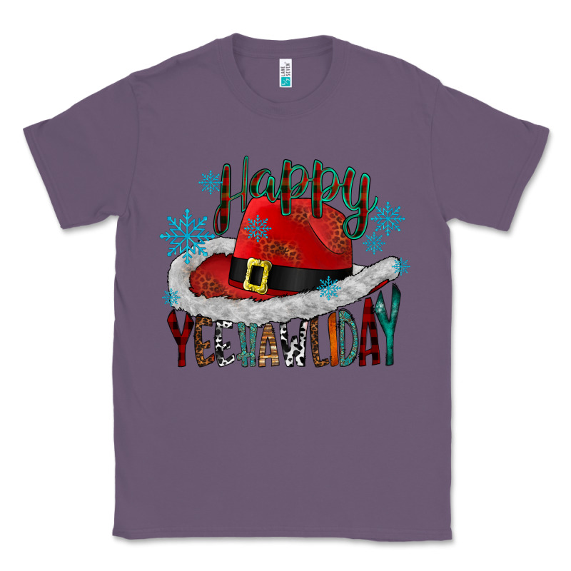 Happy Yeehawliday Classic Tee by CowhideDigitalArt | Teevron