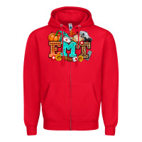 Red emt with fall Zipper Hoodie - AdoDesignShop