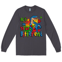 Smoke it's ok to be different autism trex Long Sleeve Tee - Zillion Design Studio