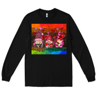 Black valentines day gnome Long Sleeve Tee - AdoDesignShop