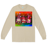 Mushroom valentines day gnome Long Sleeve Tee - AdoDesignShop