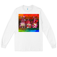 White valentines day gnome Long Sleeve Tee - AdoDesignShop