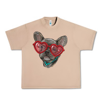 Burro french bulldog with love glasses Urban Heavy Tee - RanaPortraitStore