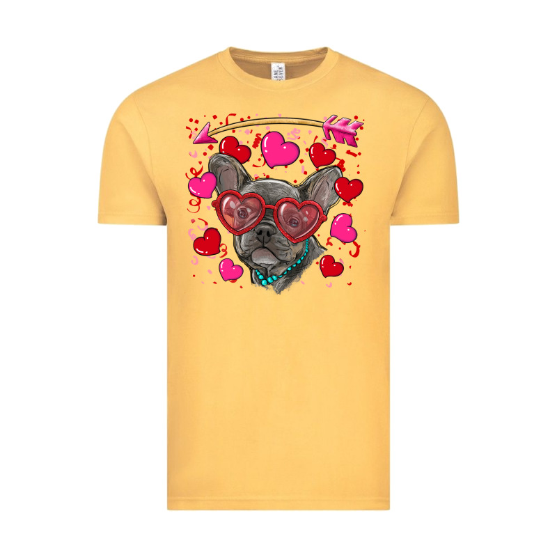 Valentine's Day French Bulldog Puppy Vintage Tee by RanaPortraitStore | Teevron