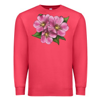 Cardinal Wild Prairie Rose Illustrations Premium Sweatshirt - LillyAllenDesigns