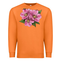 Carrot Wild Prairie Rose Illustrations Premium Sweatshirt - LillyAllenDesigns