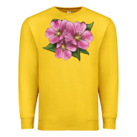 Lemon Wild Prairie Rose Illustrations Premium Sweatshirt - LillyAllenDesigns