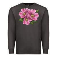 Smoke Wild Prairie Rose Illustrations Premium Sweatshirt - LillyAllenDesigns