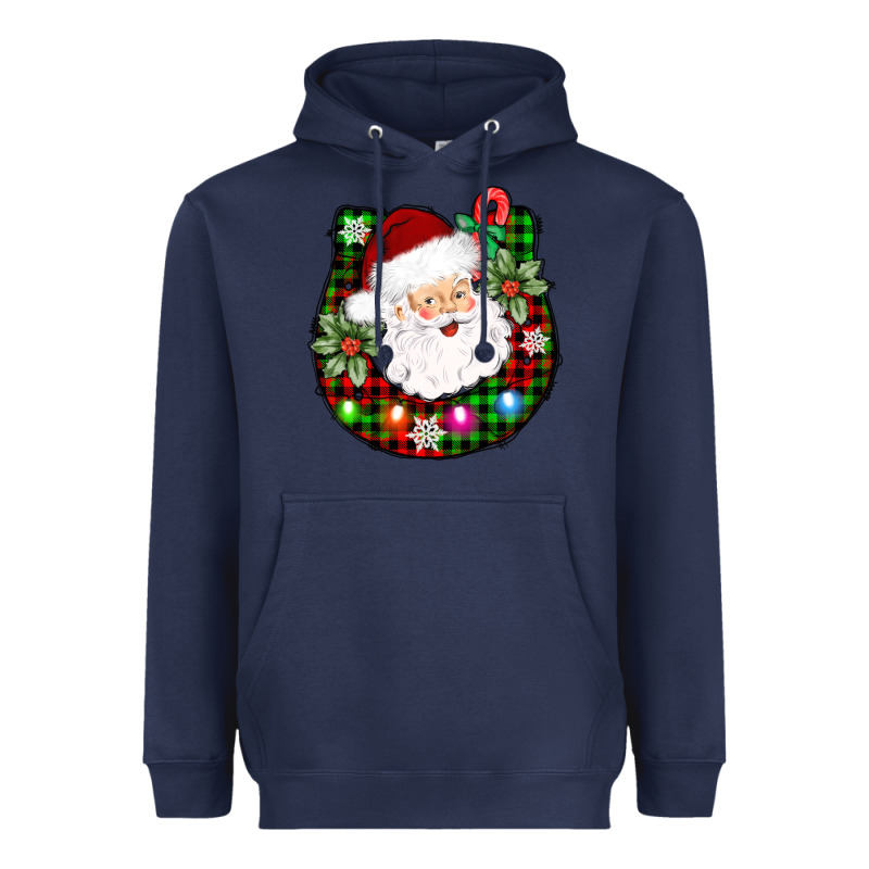 Horseshoe Santa Heavyweight Hoodie by AdoDesignShop | Teevron