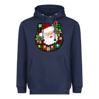 Navy horseshoe santa Heavyweight Hoodie - AdoDesignShop