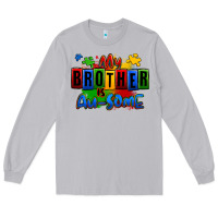Moon Dust my brother is ausome autism Long Sleeve Tee - Zillion Design Studio
