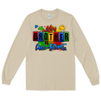 Mushroom my brother is ausome autism Long Sleeve Tee - Zillion Design Studio