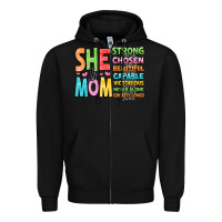 Black she is mom Zipper Hoodie - JahusDesignShop