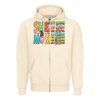 Sandshell she is mom Zipper Hoodie - JahusDesignShop