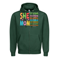Sports Green she is mom Zipper Hoodie - JahusDesignShop