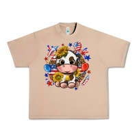 Burro cute cow fourth of july Urban Heavy Tee - texasbilliewilder