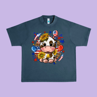 Urban Heavy Tee cute cow fourth of july