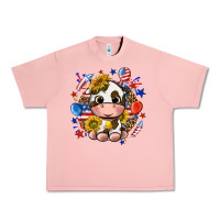 Salmon cute cow fourth of july Urban Heavy Tee - texasbilliewilder