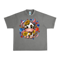 Tornado cute cow fourth of july Urban Heavy Tee - texasbilliewilder