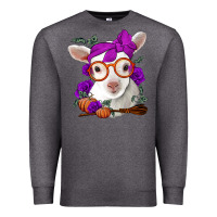 Charcoal Heather Cute baby lamb halloween Premium Sweatshirt - Jasminsmagicworld