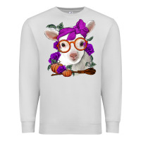 Dove Grey Cute baby lamb halloween Premium Sweatshirt - Jasminsmagicworld