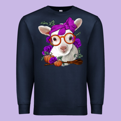 Cute Baby Lamb Halloween Premium Sweatshirt Designed By Jasminsmagicworld