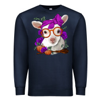 Navy Cute baby lamb halloween Premium Sweatshirt - Jasminsmagicworld