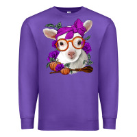 Purple Cute baby lamb halloween Premium Sweatshirt - Jasminsmagicworld
