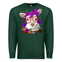Sports Green Cute baby lamb halloween Premium Sweatshirt - Jasminsmagicworld