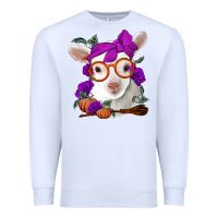 White Cute baby lamb halloween Premium Sweatshirt - Jasminsmagicworld