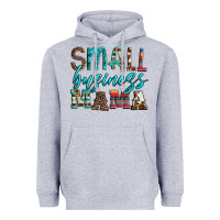 Heather Grey small business mama leopard turquoise aztec serape cowhide Heavyweight Hoodie - Artiststas
